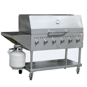 American style portable outdoor gas barbecue truck