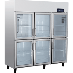 American Six Small Doors Upright Chiller