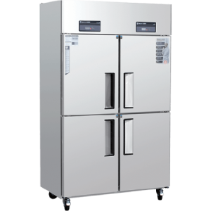 American Four Small Doors Upright Chiller & Freezer
