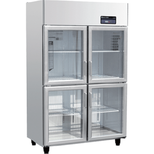 American Four Small Doors Upright Chiller