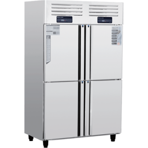 European Four Small Doors Upright Chiller/Freezer
