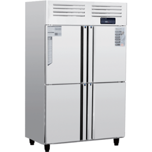 European Four Small Doors Upright Chiller/Freezer